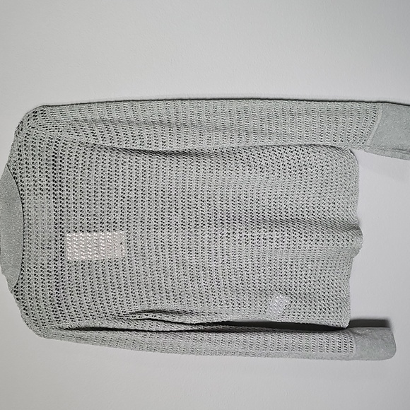 Zara Light Green Open Knit Button Front Boho Cardigan Sweater Top NWT Large - Picture 10 of 12